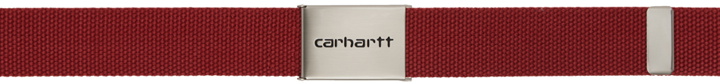 Photo: Carhartt Work In Progress Red Clip Belt