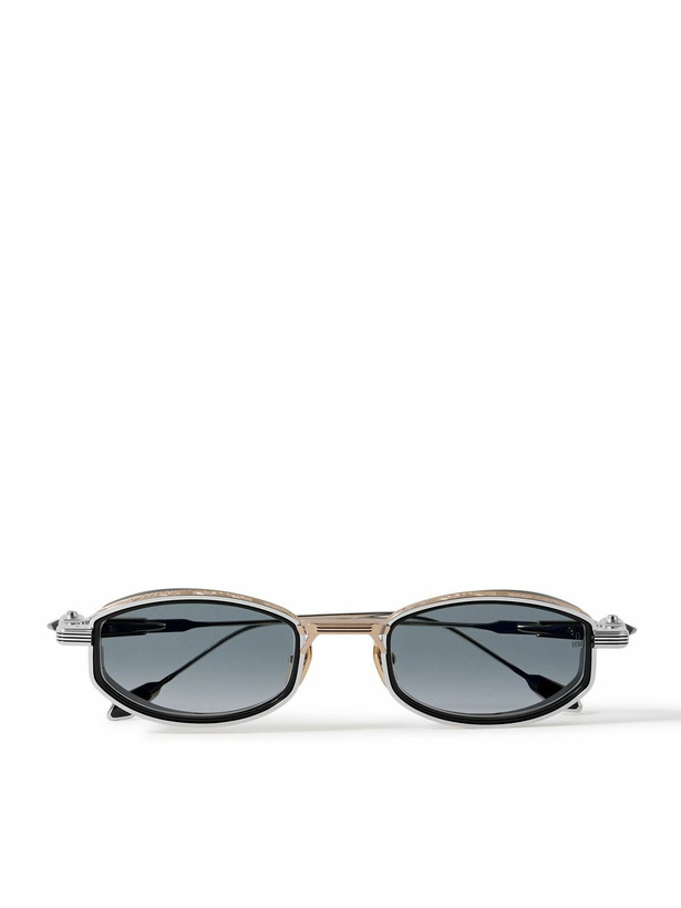 Photo: Jacques Marie Mage - Last Frontier VI Hardin Oval-Frame Metal and Acetate Sunglasses