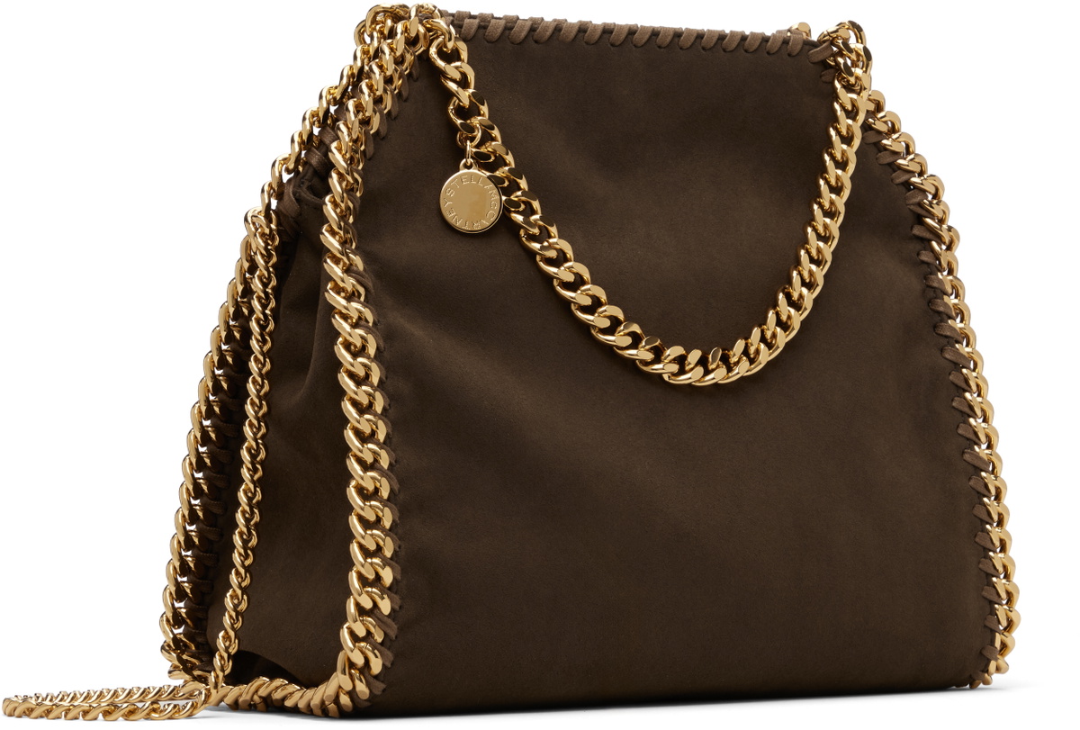 Stella McCartney Brown Falabella Mini Suede Bag