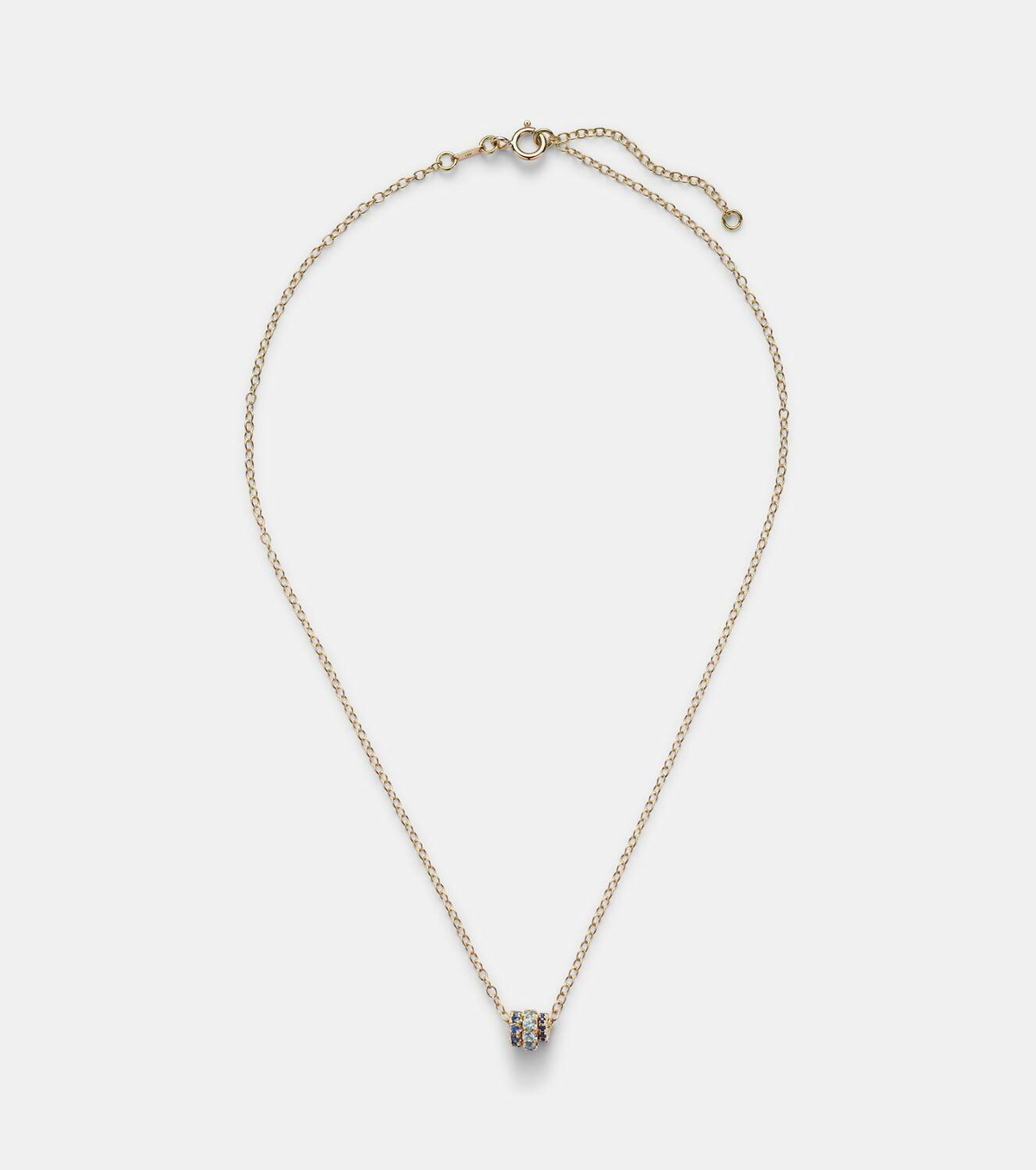 Spinelli Kilcollin Vesta 18kt gold necklace with sapphires and aquamarine