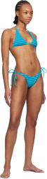 Bond-Eye Blue Sofie Triangle Bikini