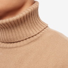 A.P.C. Men's Marc Chunky Roll Neck Knit in Camel