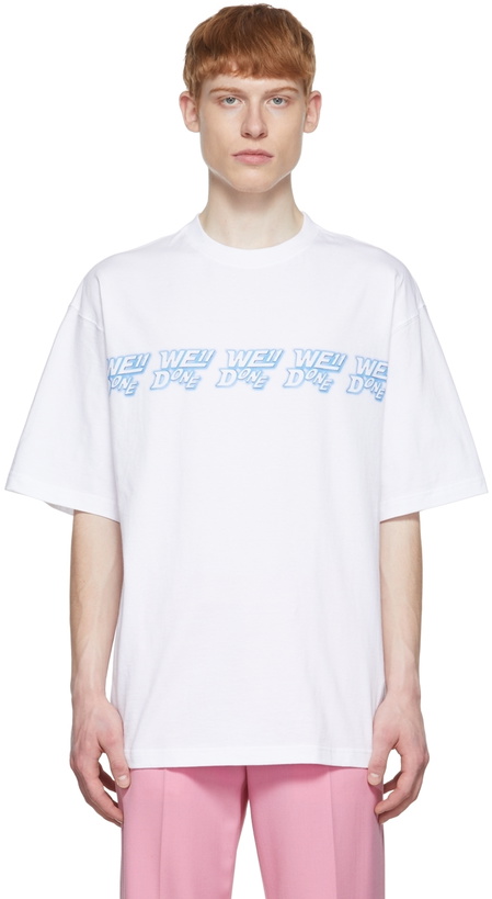 Photo: We11done White Cotton T-Shirt