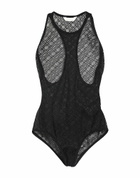 Palm Angels Womens Bodysuit in Black