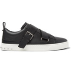 Valentino - Valentino Garavani V-Punk Leather Sneakers - Men - Black