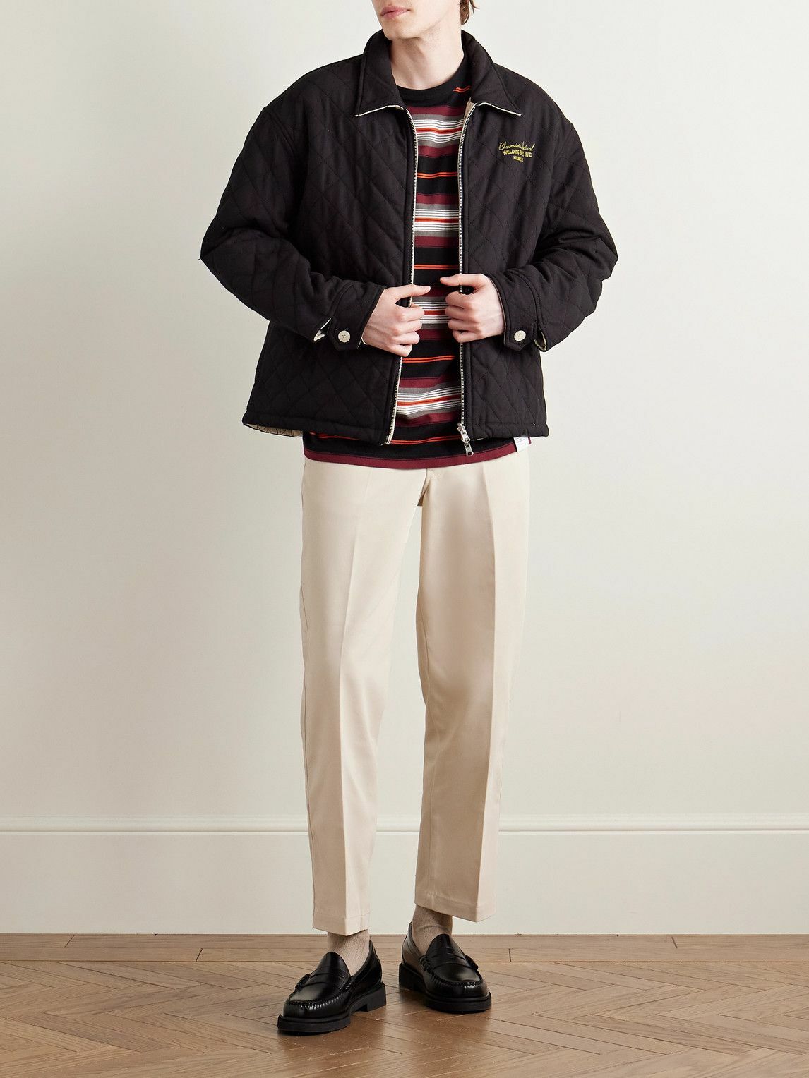 Neighborhood - WP Straight-Leg Cropped Twill Trousers - Neutrals
