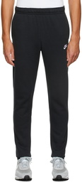 Nike Black Fleece Sportswear Club Lounge Pants