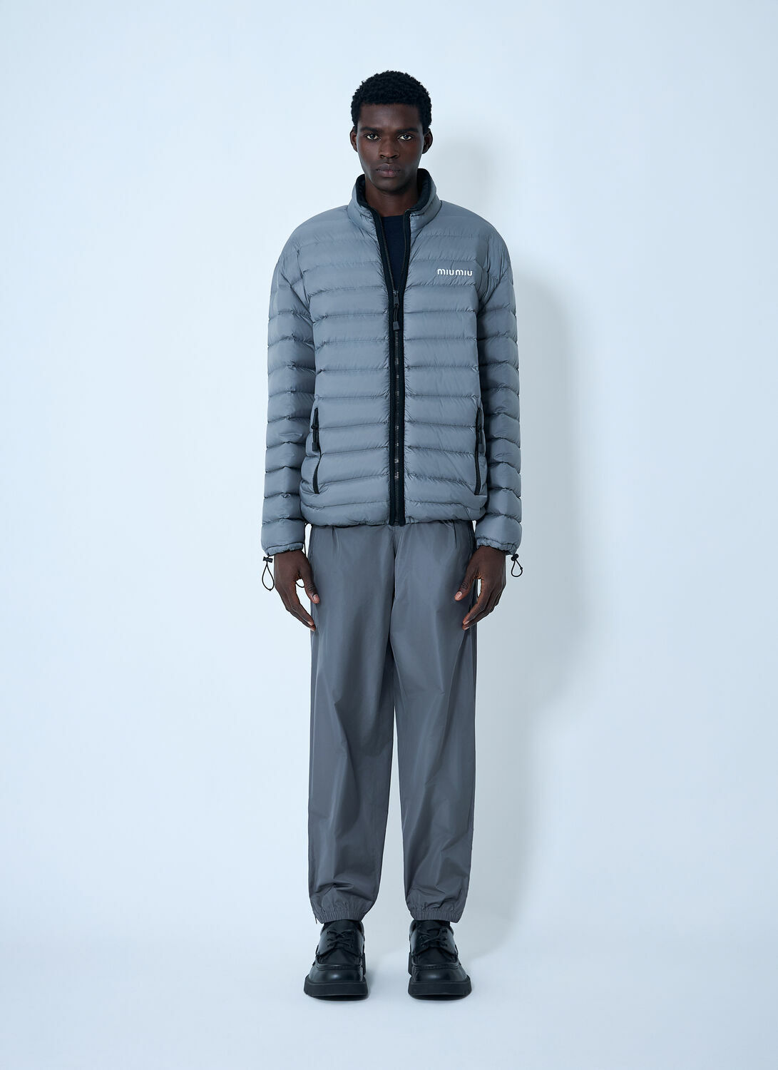 Miu Miu Lightweight Pongé Down Jacket