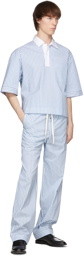 UNIFORME Blue & White Stripy Pyjama Trousers