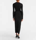 Wardrobe.NYC Semi-sheer jersey midi dress