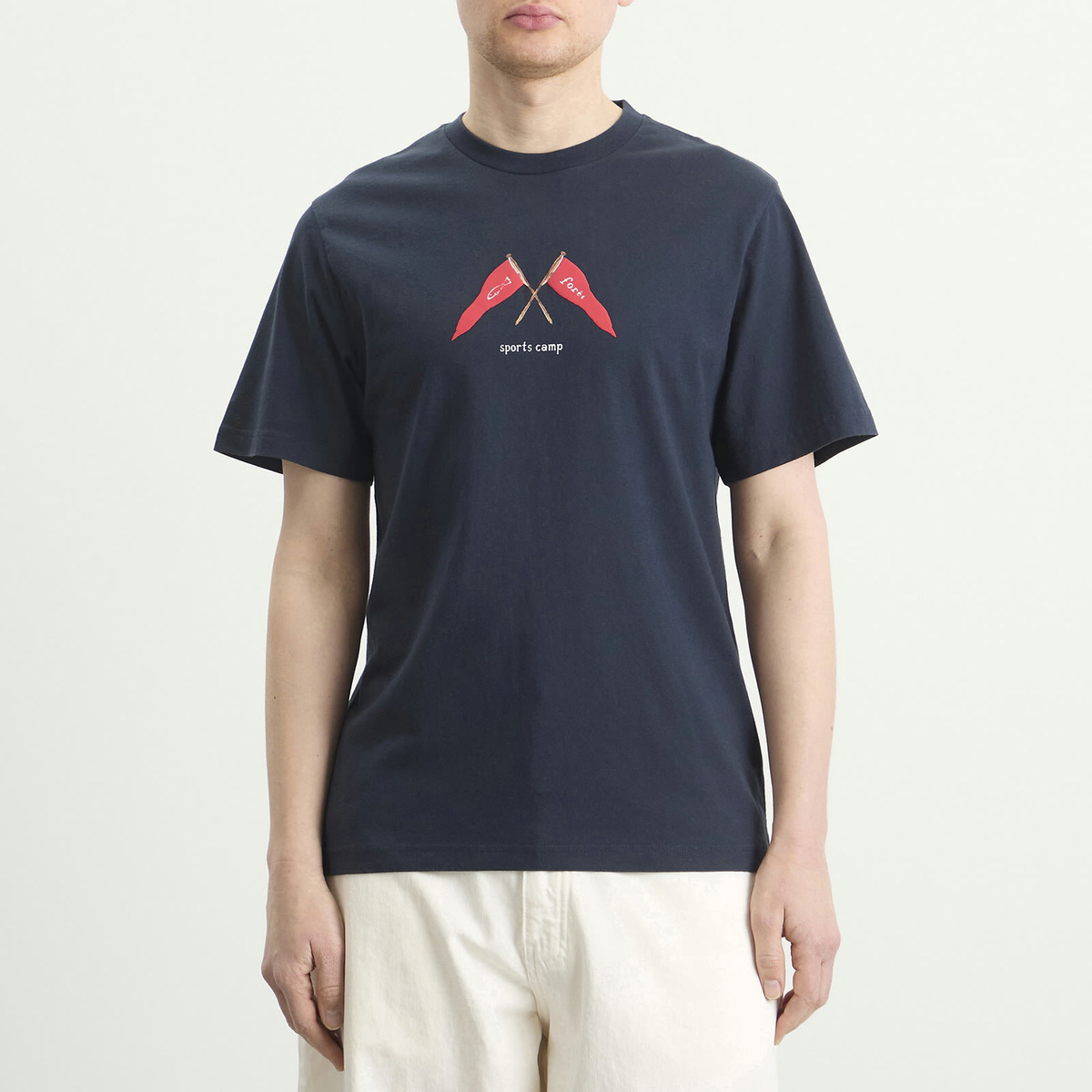 Foret Men's Pennant T-Shirt in Navy