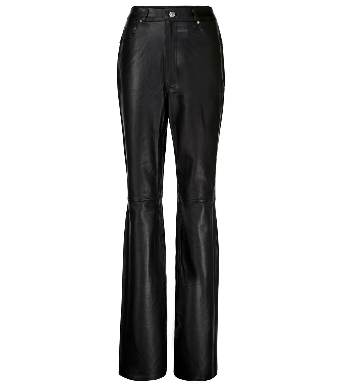 GRLFRND - Mila high-rise leather straight pants Grlfrnd