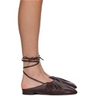 3.1 Phillip Lim Purple Nadia Lace-Up Ballet Loafers