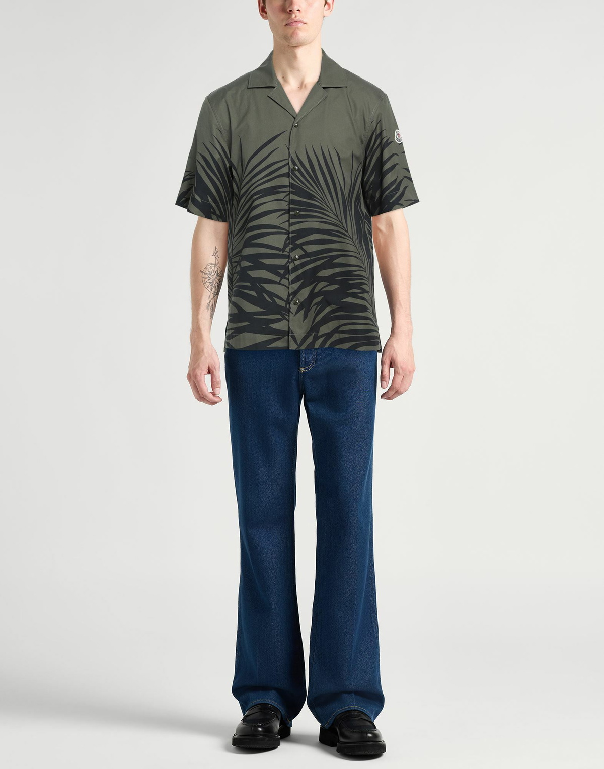 Moncler Mens Shirt Military in Green