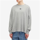 Loewe Men's Anagram Long Sleeve T-Shirt in Grey Melange