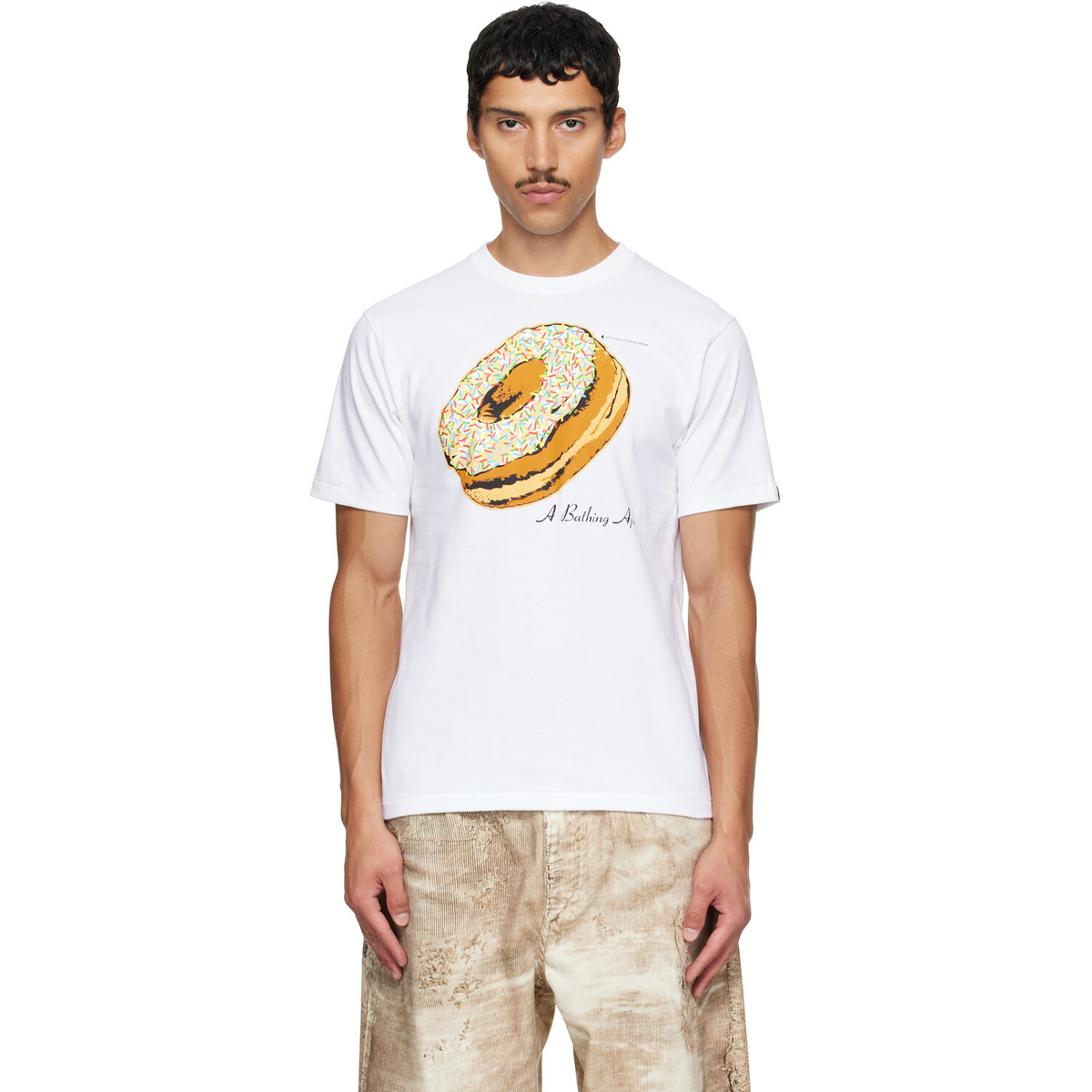BAPE White Classic Donut T-shirt