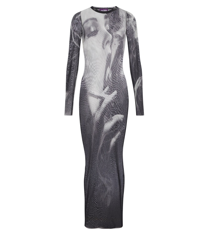 Photo: Jean Paul Gaultier Printed mesh maxi dress
