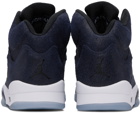 Nike Jordan Navy Air Jordan 5 Retro Sneakers