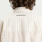 MKI Men's Seersucker Stripe Box Dress Shirt in Off White