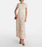 Valentino Logo cotton-blend top