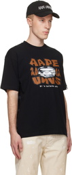 AAPE by A Bathing Ape Black 'AAPE' Theme Main T-shirt