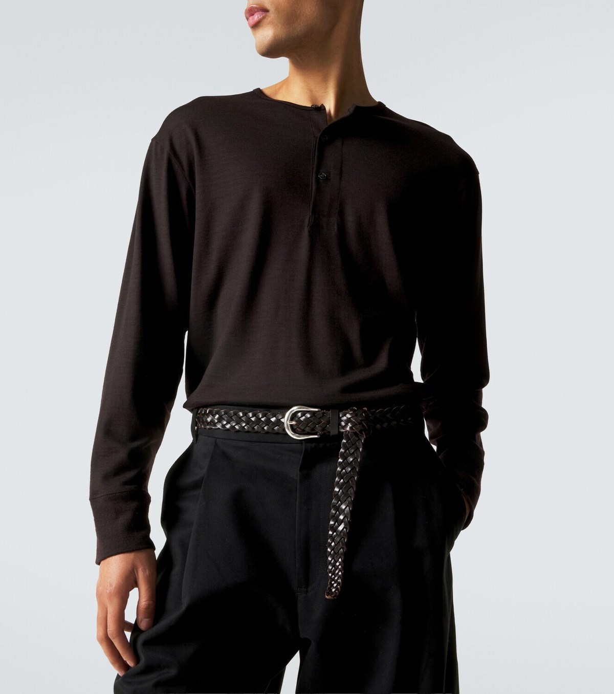 Studio Nicholson Kuyto wool Henley shirt