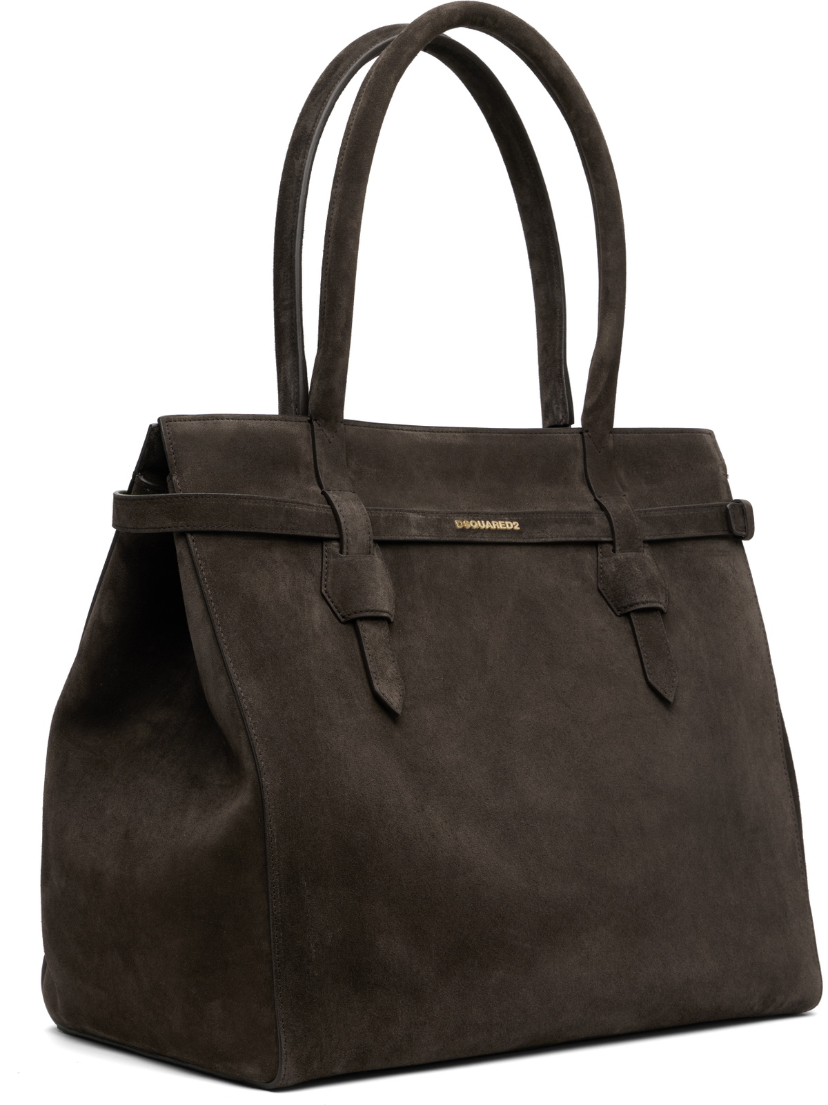 Dsquared2 Brown Twin Shopping Tote