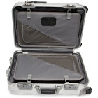 Tumi Silver Aluminum International Carry-On Suitcase