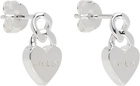 Stolen Girlfriends Club Silver Mini Love Chain Earrings