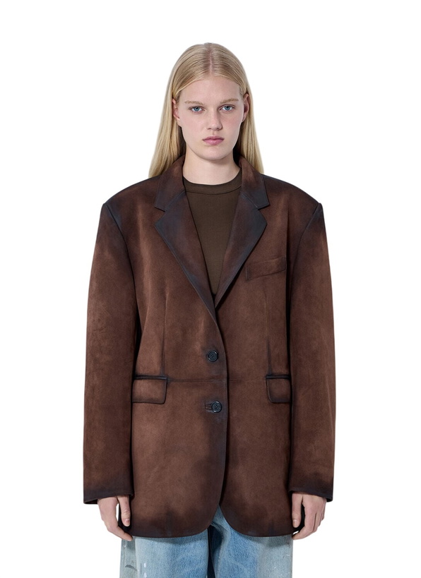 Photo: Acne Studios Distressed Suede Blazer