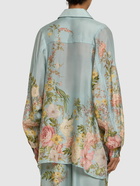 ZIMMERMANN Waverly Printed Silk Relaxed Shirt