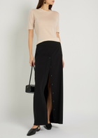 Courrèges Merino Wool T-shirt Sand