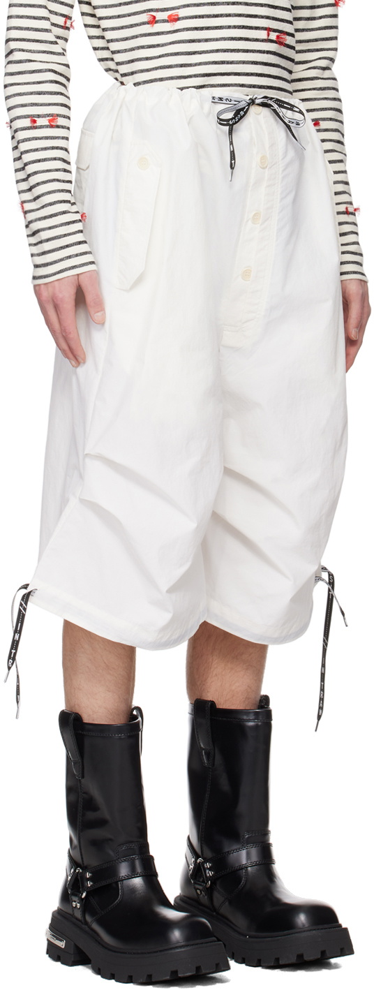 Henrik Vibskov White Shipping Shorts