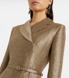 Emilia Wickstead Kalonice belted sequined tweed midi dress