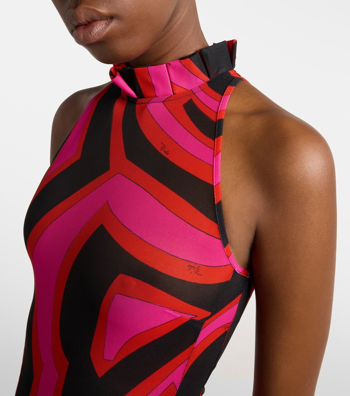 Pucci Labirinto halterneck maxi dress