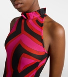Pucci Labirinto halterneck maxi dress