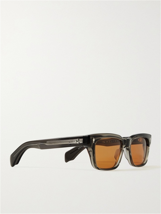 Photo: JACQUES MARIE MAGE - Molino Rectangular-Frame Acetate Sunglasses - Gray