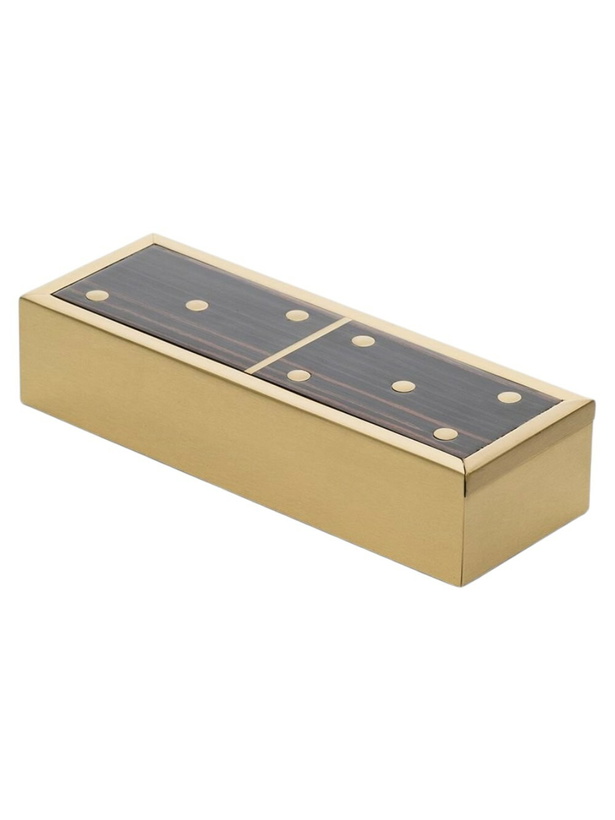 Photo: L'Objet Gold-Tone Deco Dominoes Set