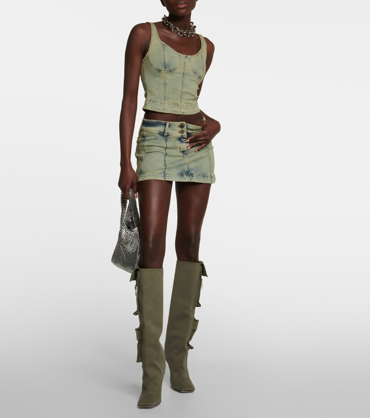 KNWLS - Harley denim miniskirt KNWLS