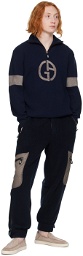 Giorgio Armani Navy Ski Trip Trousers
