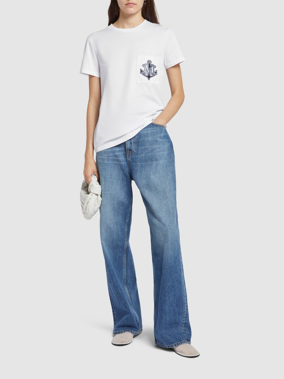 MAX MARA Acacia Logo Pocket Jersey T-shirt Max Mara