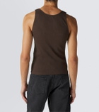 Saint Laurent Cassandre cotton tank top
