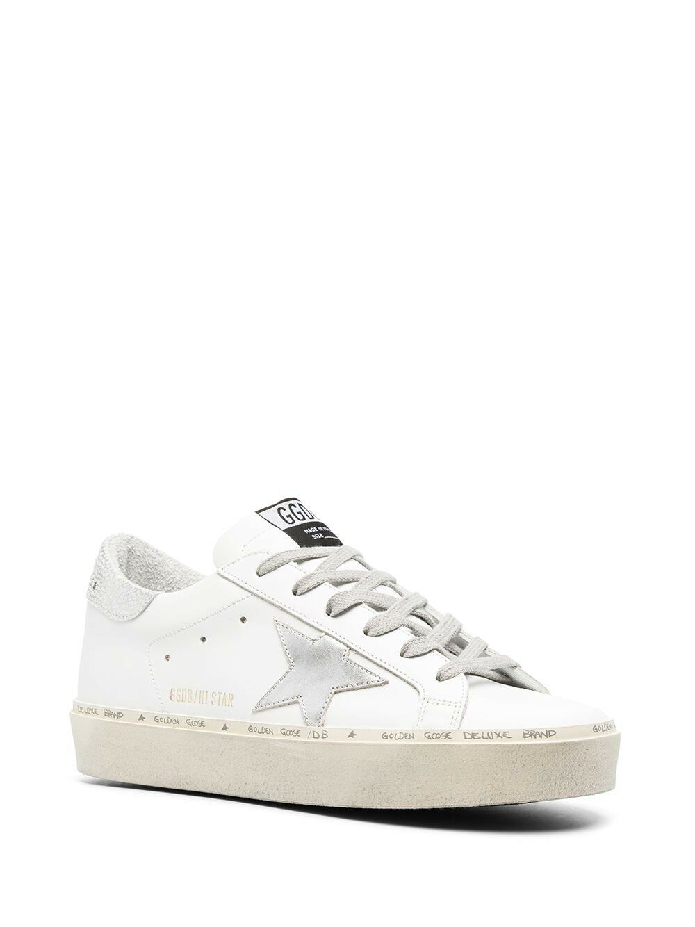 GOLDEN GOOSE - Hi Star Leather Sneakers