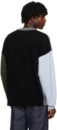 Maison Kitsuné Grey & Black Fox Head Sweater