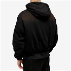 424 Men's Hooded Zip Jacket in Black