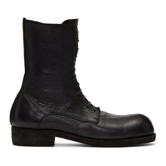 Photo: Guidi Black Big Daddy Lace-Up Boots