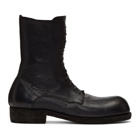 Guidi Black Big Daddy Lace-Up Boots