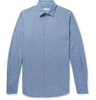 Incotex - Slim-Fit Cotton-Chambray Shirt - Blue