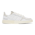 adidas Originals White and Grey Supercourt Sneakers