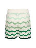 CASABLANCA - Gradient Wave Knit Shorts